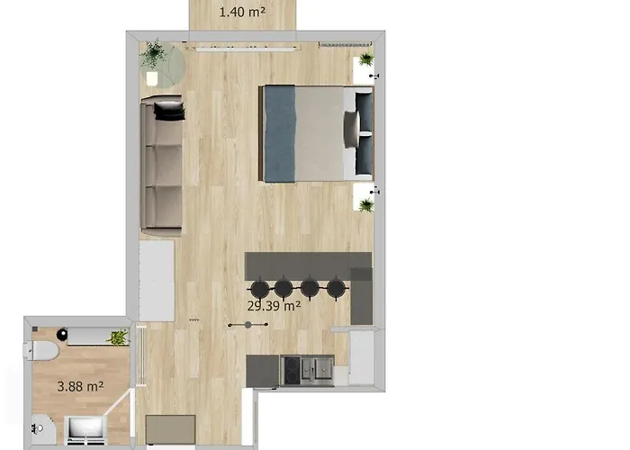 Fuer Bis Zu 4 Personen Apartament *